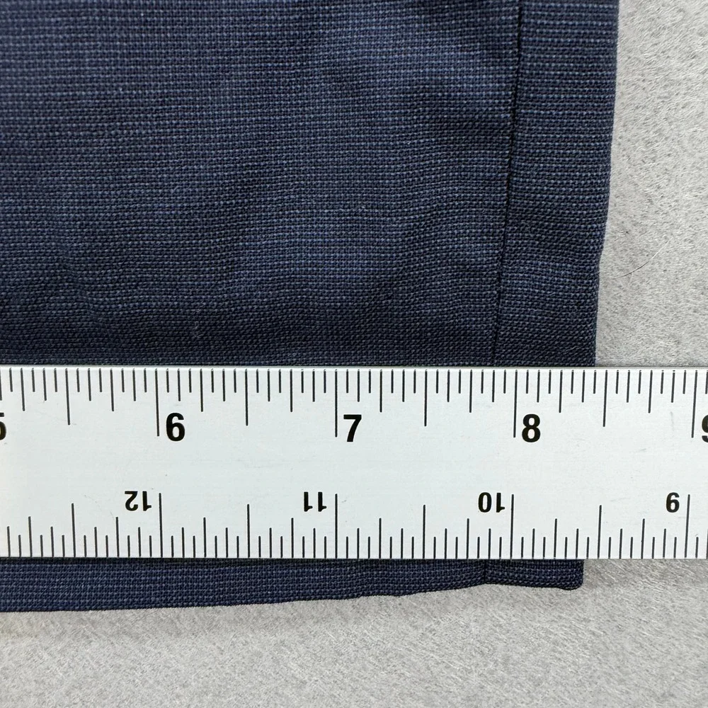 Banana‎ Republic Slim Performance Dress Pants Mens 35x34 Navy Blue Marzotto Wool